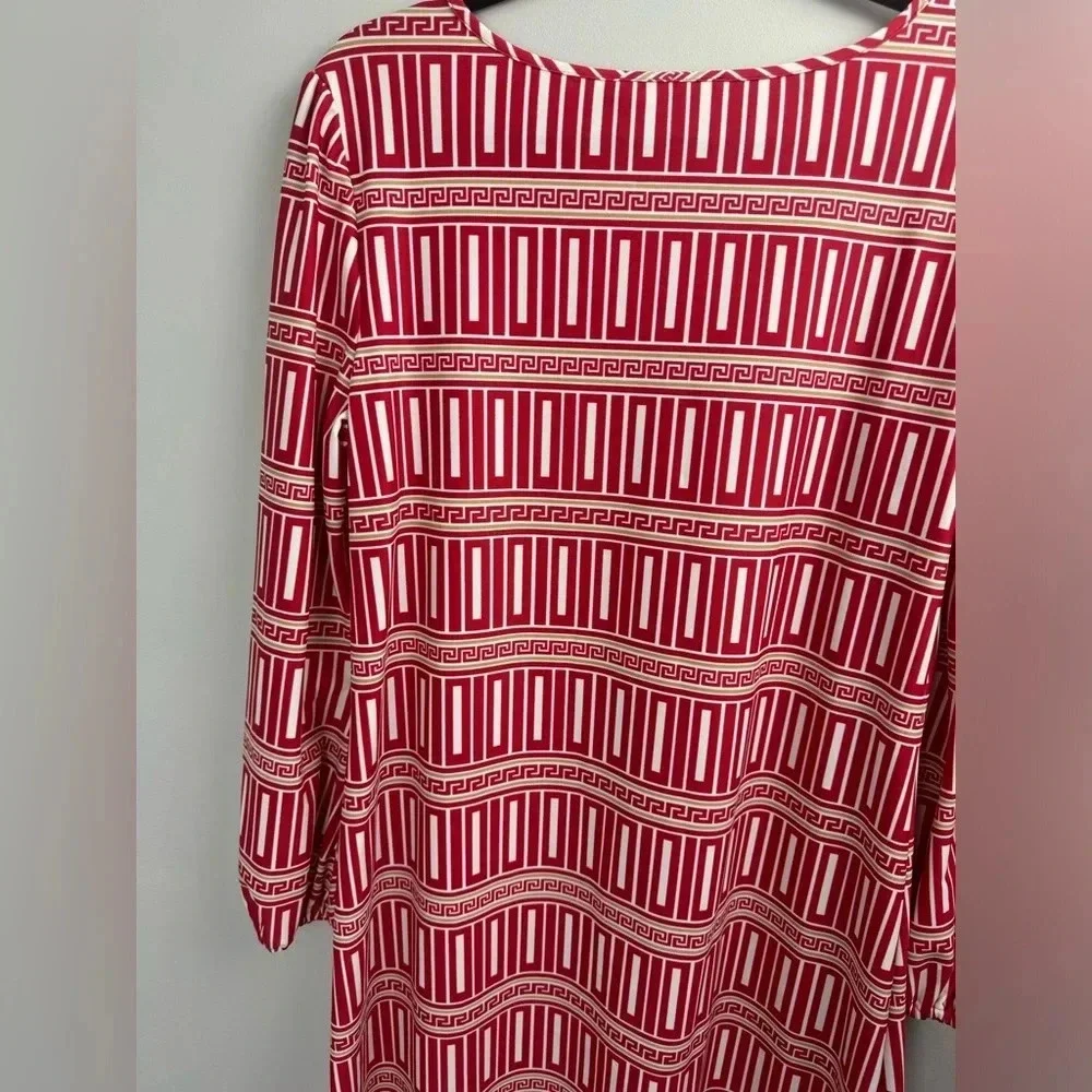 Jude Connally Chloe Corinthian Cinnabar midi dress size Large